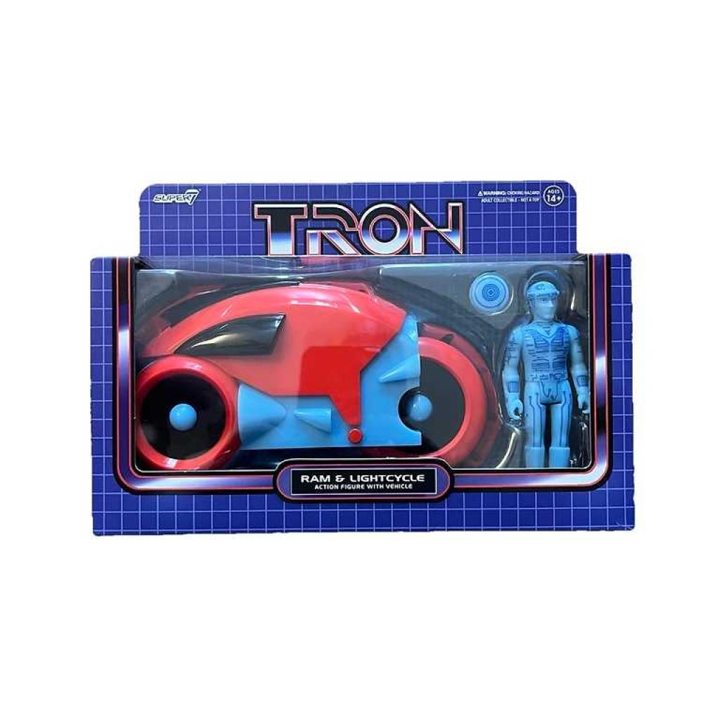 Tron ReAction Figure Ram with Lightcycle
