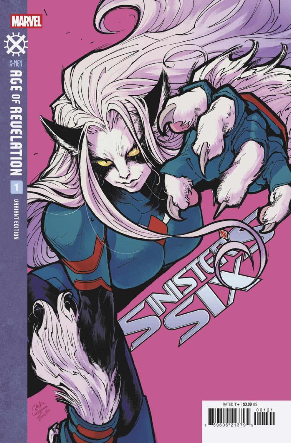 SINISTERS SIX #1 RICKIE YAGAWA BLACK CAT CVR AOR CVR B