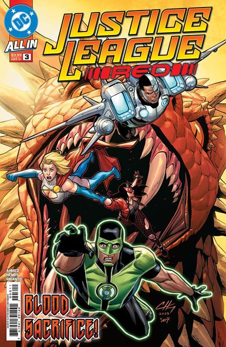 JUSTICE LEAGUE RED #3 CVR A CLAYTON HENRY OF 6