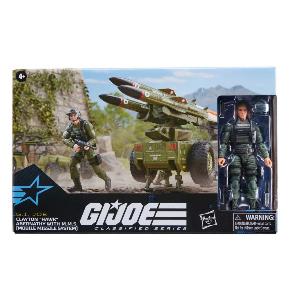 G.I. Joe Classified Series Clayton Hawk Abernathy Action Figure with M.M.S. Mobile Missile System Vehicle