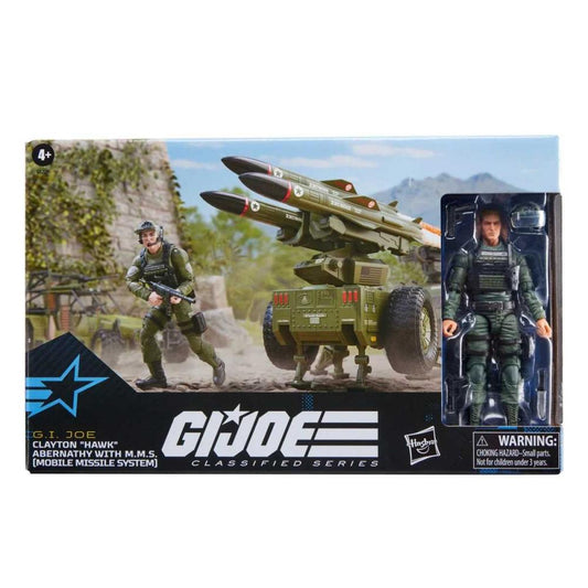 G.I. Joe Classified Series Clayton Hawk Abernathy Action Figure with M.M.S. Mobile Missile System Vehicle