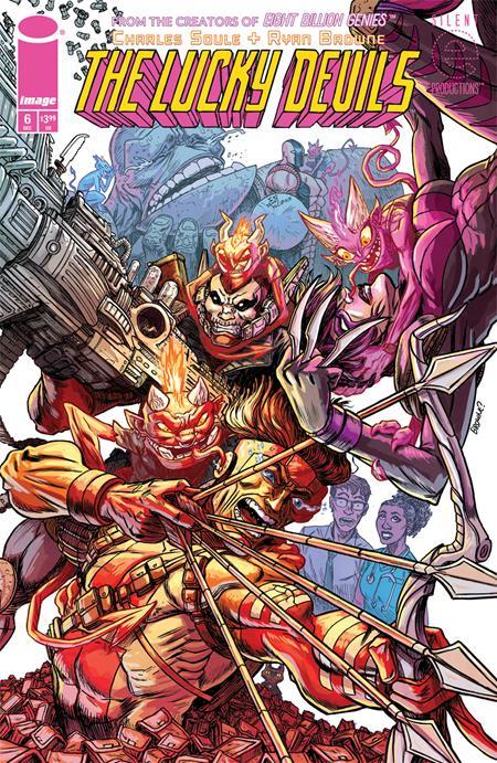 LUCKY DEVILS #6 CVR C RYAN BROWNE YOUNGBLOOD TEAM UP VAR OF 9