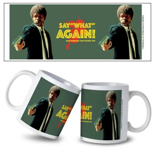 Pulp Fiction Say What Ceramic Mug