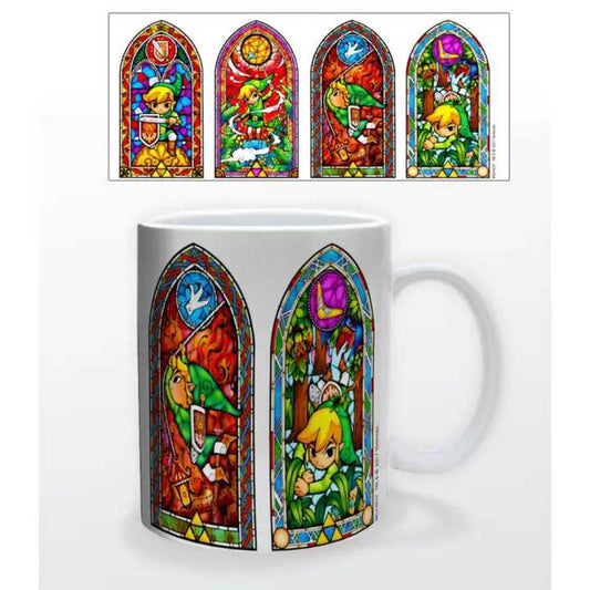 Legend of Zelda Stained Glass Ceramic Mug