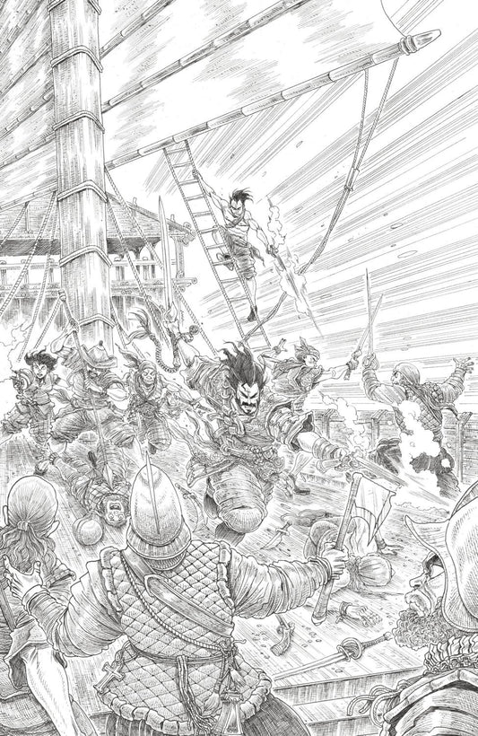 BRZRKR THE BLEEDING TIDE #1 H 1:25 INCV FULL ART STOKOE CVR H 1:25 INCV 1:25 INCV