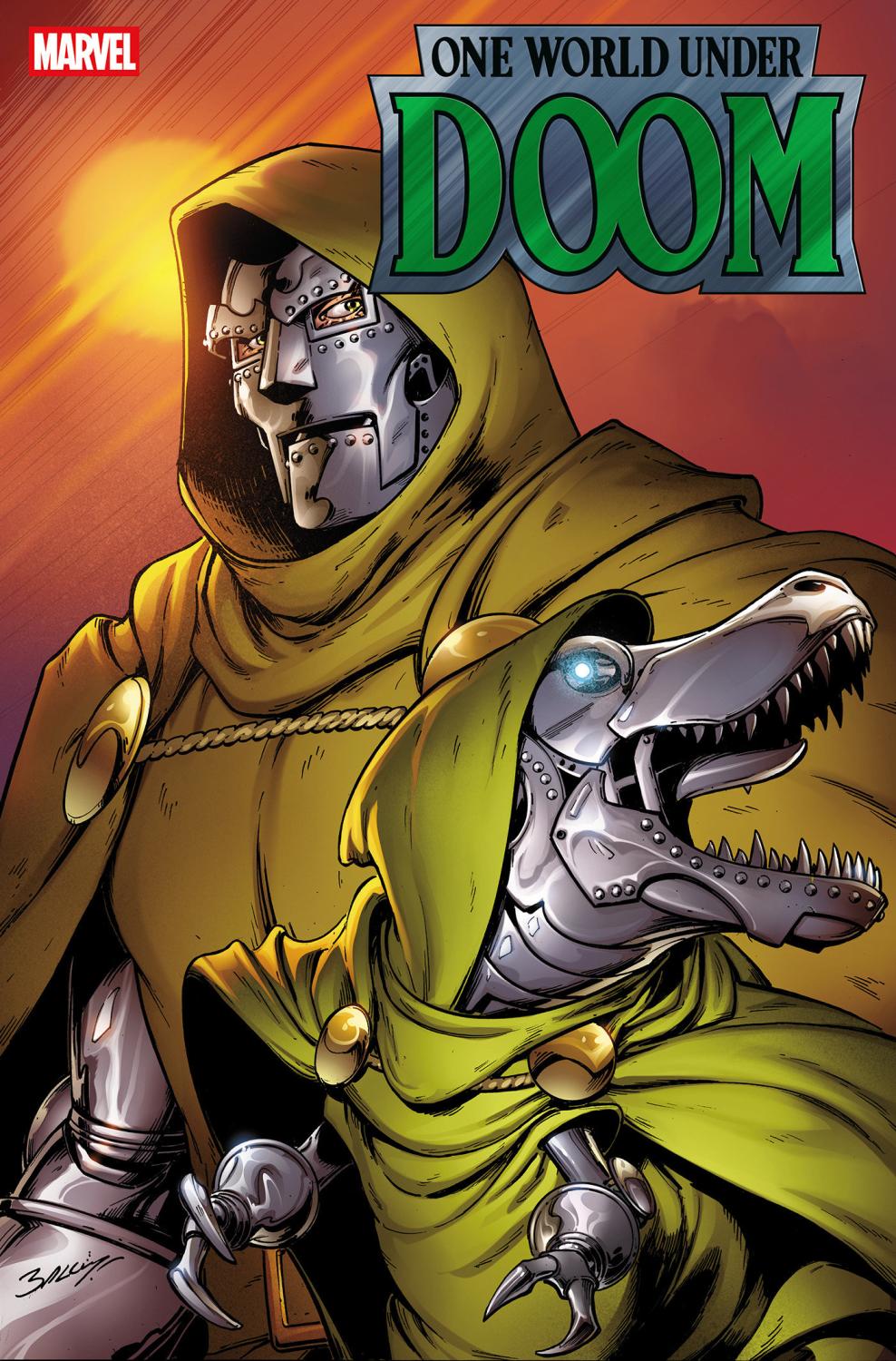 ONE WORLD UNDER DOOM #9 MARK BAGLEY DOOMASAUR VAR CVR B