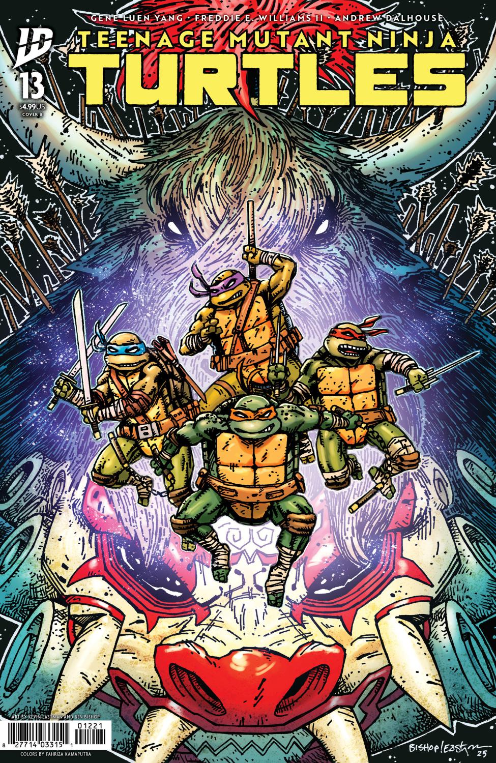 TEENAGE MUTANT NINJA TURTLES #13 VAR B EASTMAN AND BISHOP CVR B