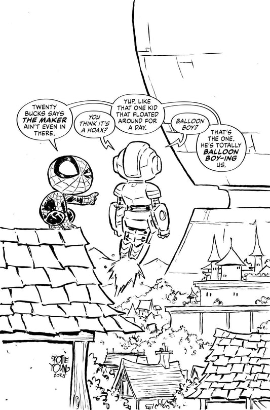 ULTIMATE ENDGAME #1 SKOTTIE YOUNG BLACK AND WHITE VIRGIN VAR 1:100 INCV 1:100 INCV