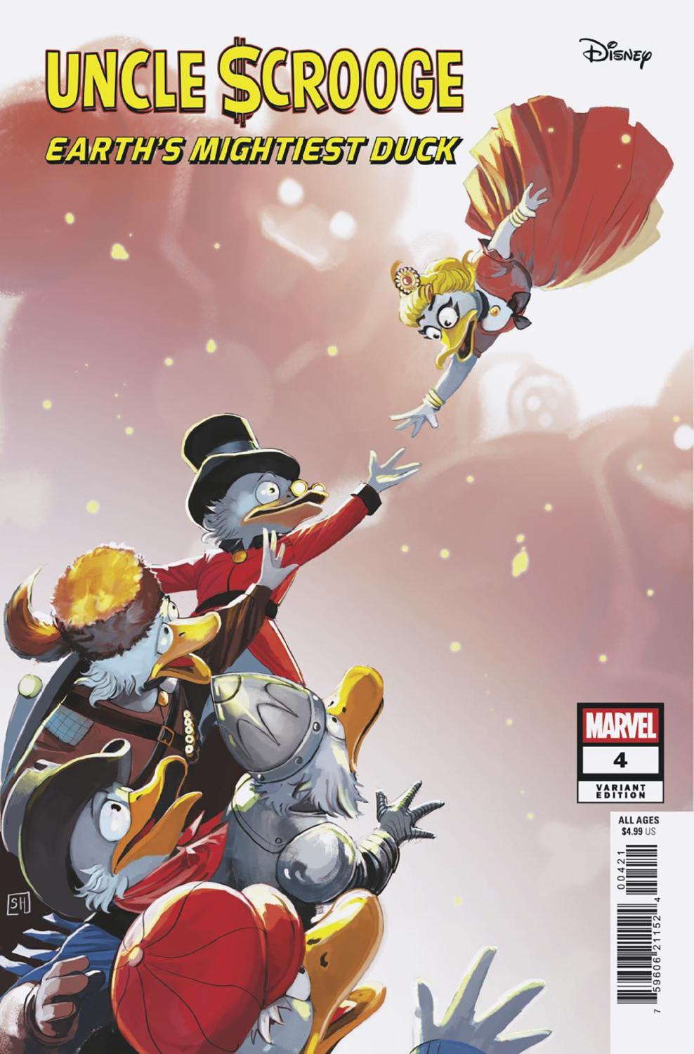 UNCLE SCROOGE EARTHS MIGHTIEST DUCK #4 STEPHANIE HANS VAR CVR B