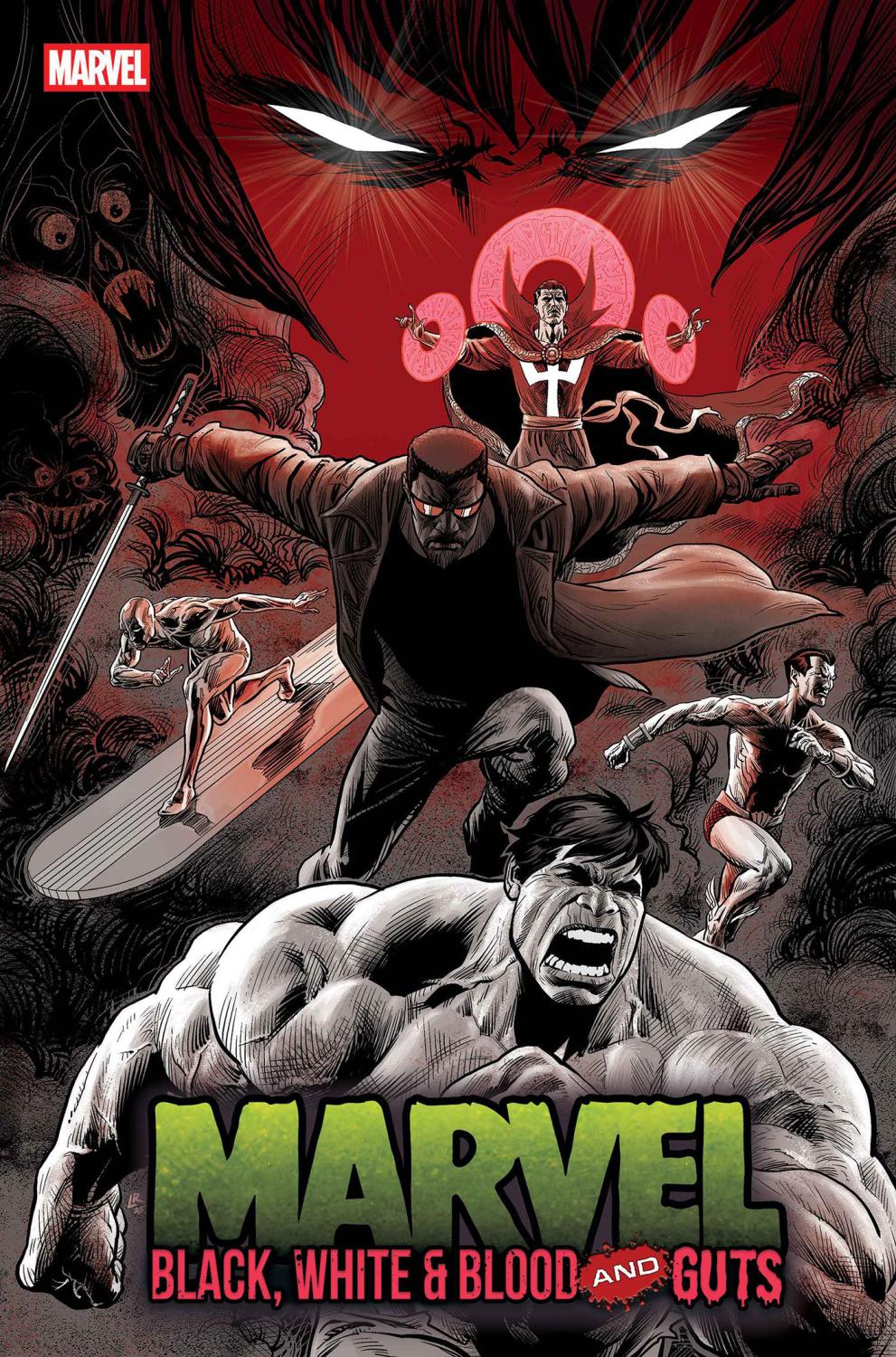 MARVEL BLACK WHITE AND BLOOD AND GUTS #4 CVR A
