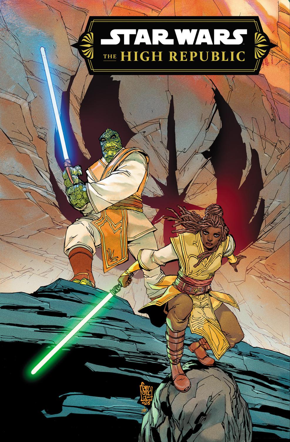 STAR WARS THE HIGH REPUBLIC PHASE III - TRIALS OF THE JEDI OMNIBUS CAMUNCOLI COVER DM ONLY HC