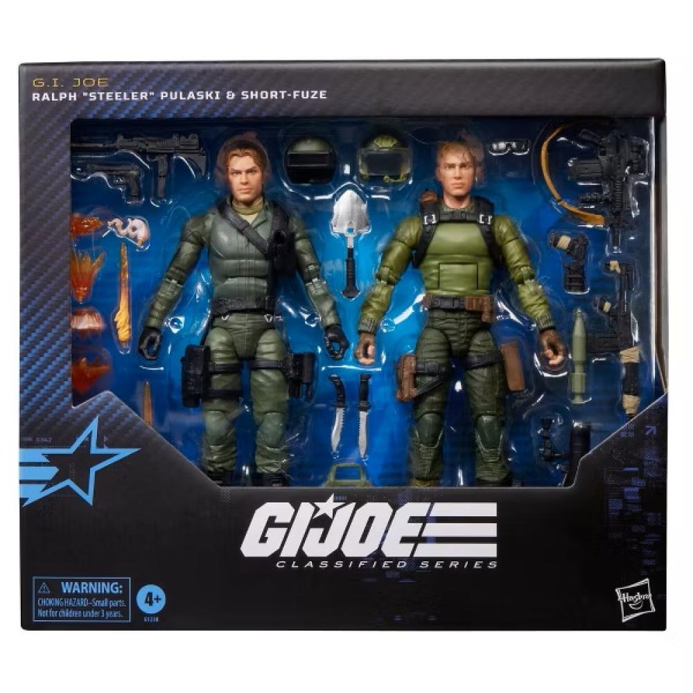G.I. Joe Classified Series Ralph “Steeler” Pulaski & Short-Fuze Action Figure 2pk