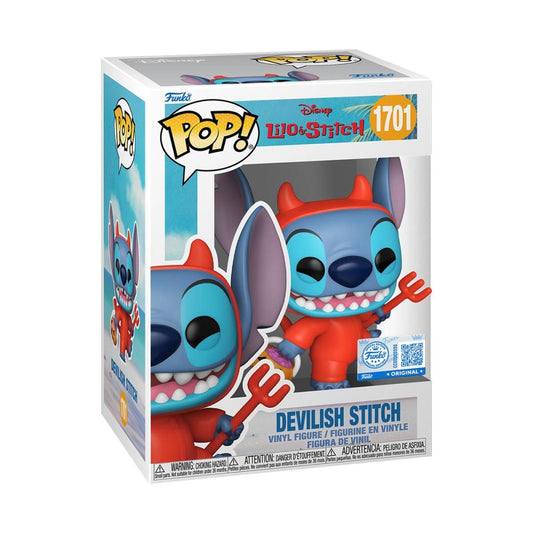 POP Disney Lilo & Stitch Devilish Stitch Entertainment Earth Exclusive Vinyl Figure