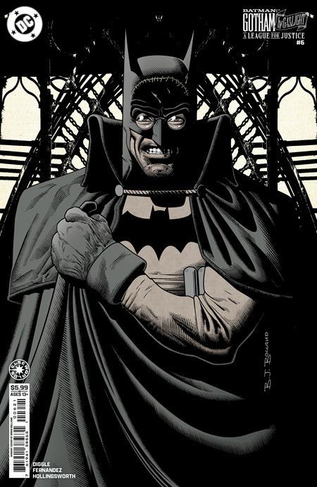 BATMAN GOTHAM BY GASLIGHT A LEAGUE FOR JUSTICE #6 CVR B BRIAN BOLLAND CARD STOCK VAR OF 6