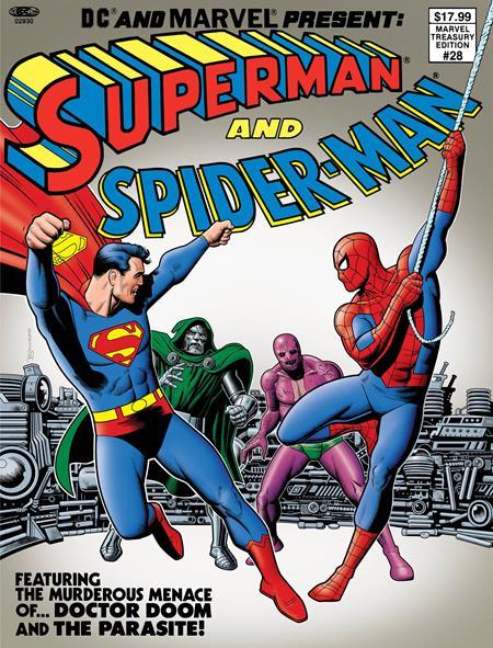DC AND MARVEL PRESENT SUPERMAN AND SPIDER-MAN MARVEL TREASURY EDITION #28 #1 FACSIMILE EDITION CVR B BRIAN BOLLAND VAR
