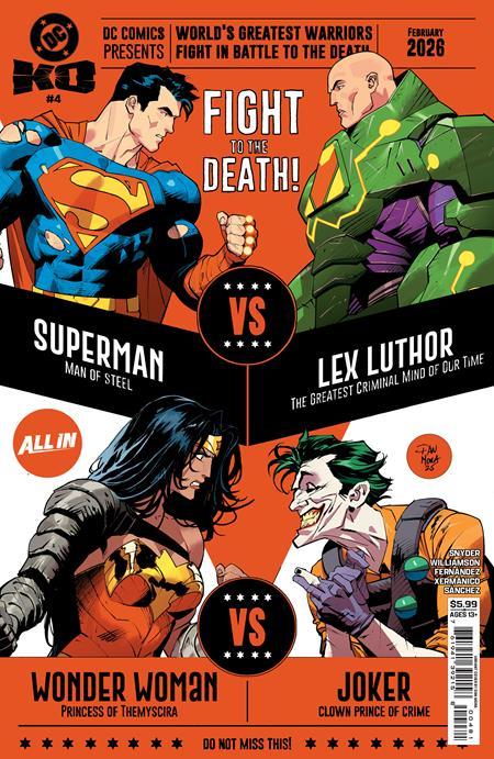 DC K.O. #4 CVR G DAN MORA BRACKET CARD STOCK VAR (OF 5)