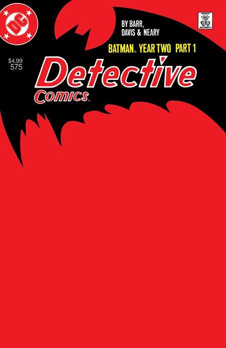 DETECTIVE COMICS #575 FACSIMILE EDITION CVR C BLANK CARD STOCK VAR YEAR TWO PART 1 OF 4
