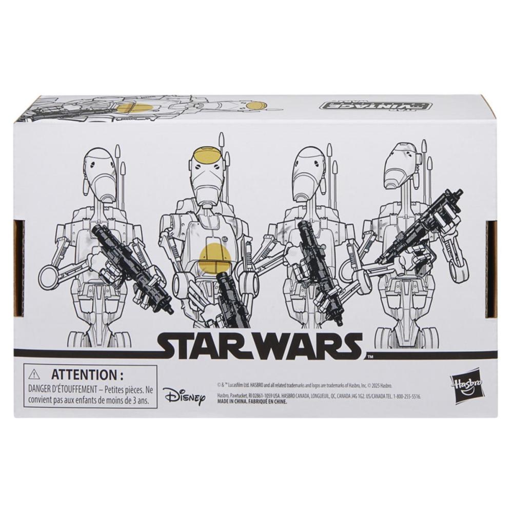 Star Wars Vintage Battle Droid 4-Pack Action Figures