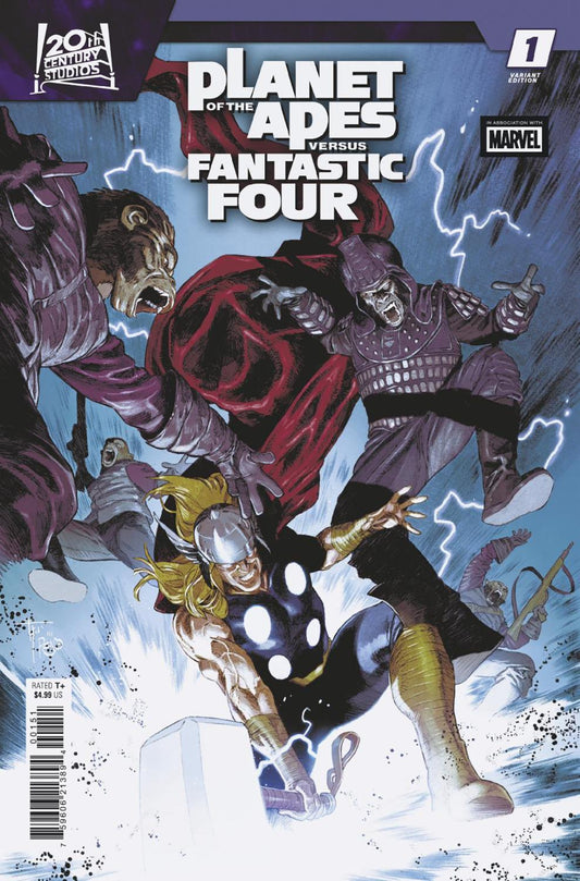 PLANET OF THE APES VS FANTASTIC FOUR #1 FRANCESCO MOBILI VERSUS VAR CVR E