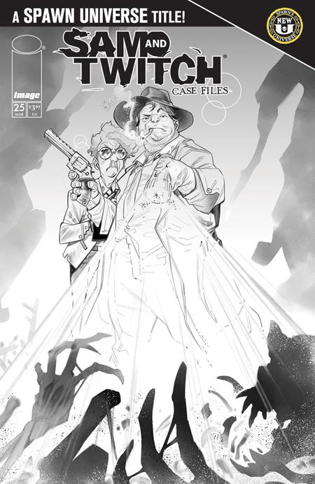 SPAWN SAM AND TWITCH CASE FILES #25 CVR B IG GUARA BW VAR