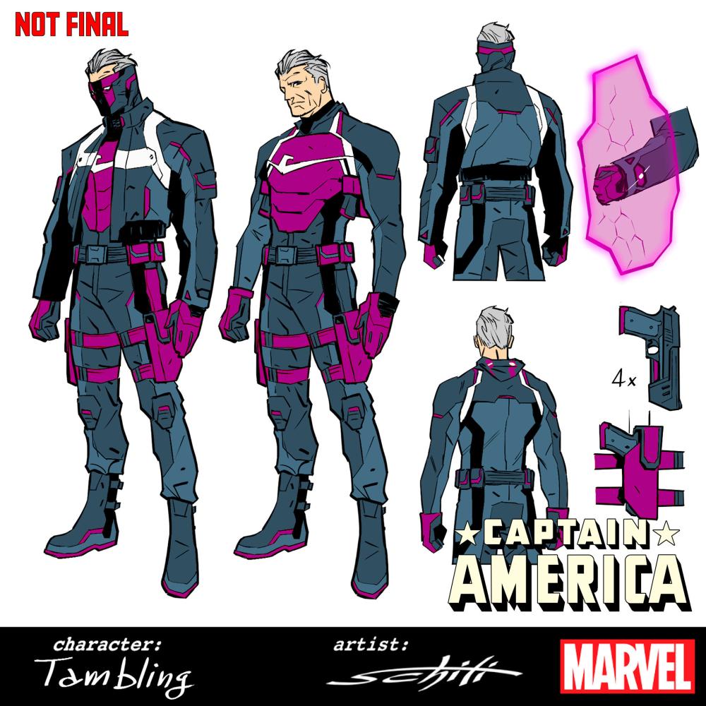 CAPTAIN AMERICA #8 VALERIO SCHITI DESIGN VAR 1:10 INCV
