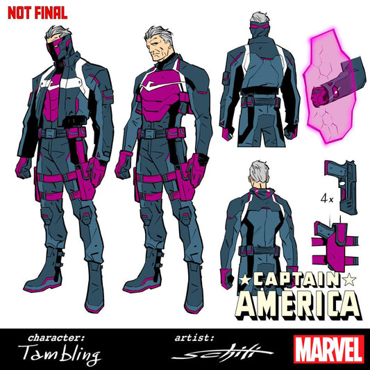 CAPTAIN AMERICA #8 VALERIO SCHITI DESIGN VAR 1:10 INCV