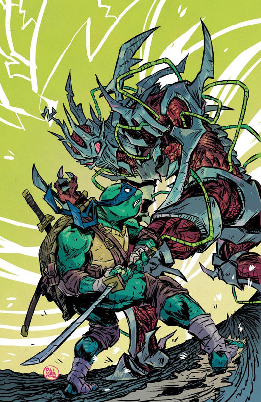 MIGHTY MORPHIN POWER RANGERS TEENAGE MUTANT NINJA TURTLES III #5 D 1:5 INCV FULL ART ONO CVR D 1:5 INCV