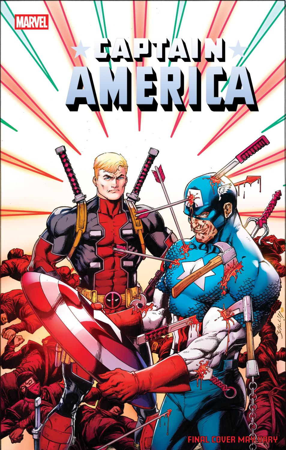 CAPTAIN AMERICA #9 MARK BAGLEY APRIL POOLS DAY VAR CVR D
