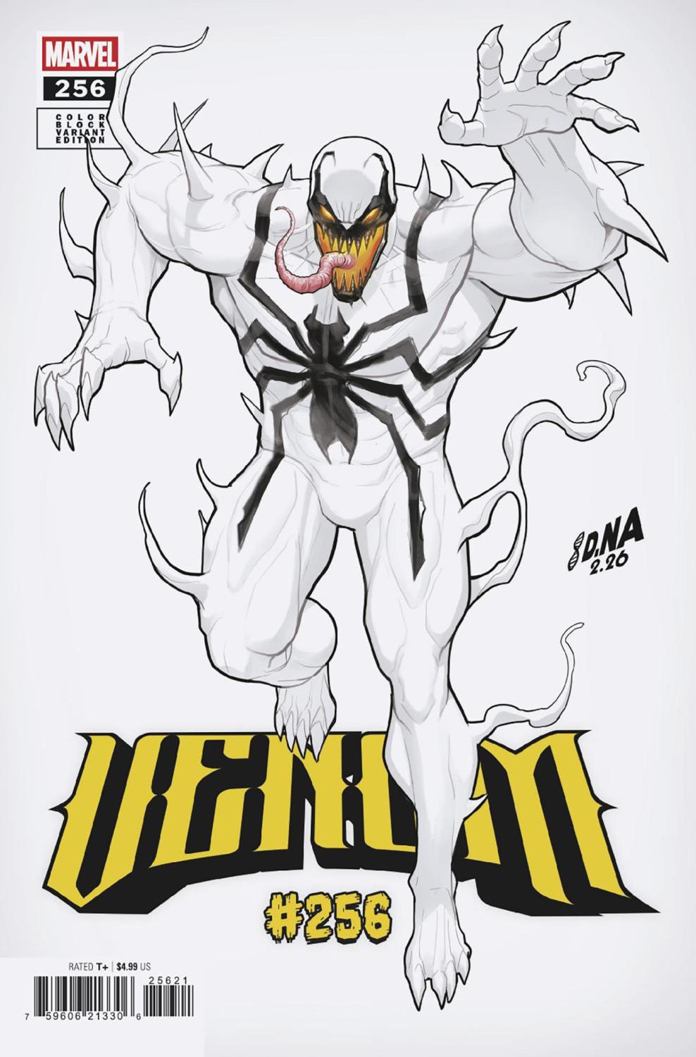 VENOM #256 DAVID NAKAYAMA COLOR BLOCK WHITE VAR DS