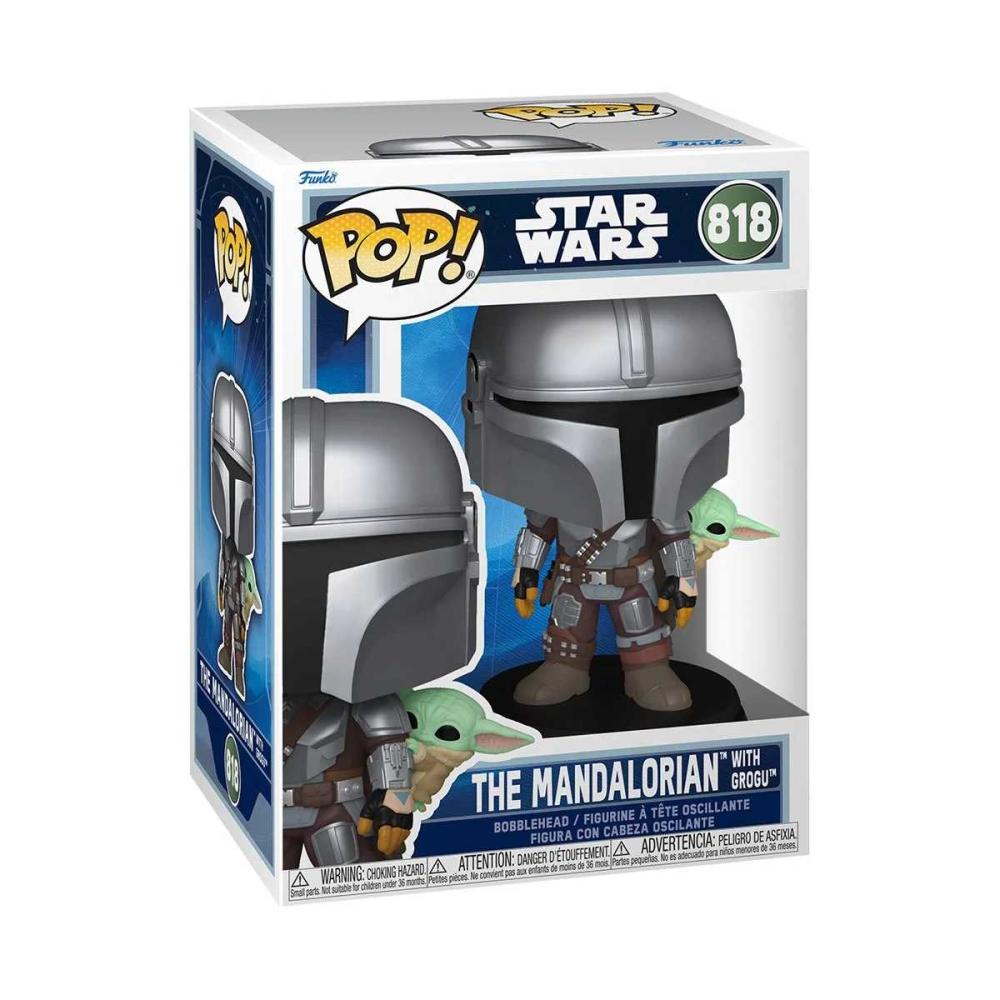POP Star Wars: The Mandalorian and Grogu Mandalorian with Grogu Vinyl Figure