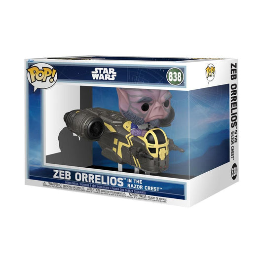 POP Star Wars: The Mandalorian and Grogu Zeb Orrelios in The Razor Crest Vinyl Figure
