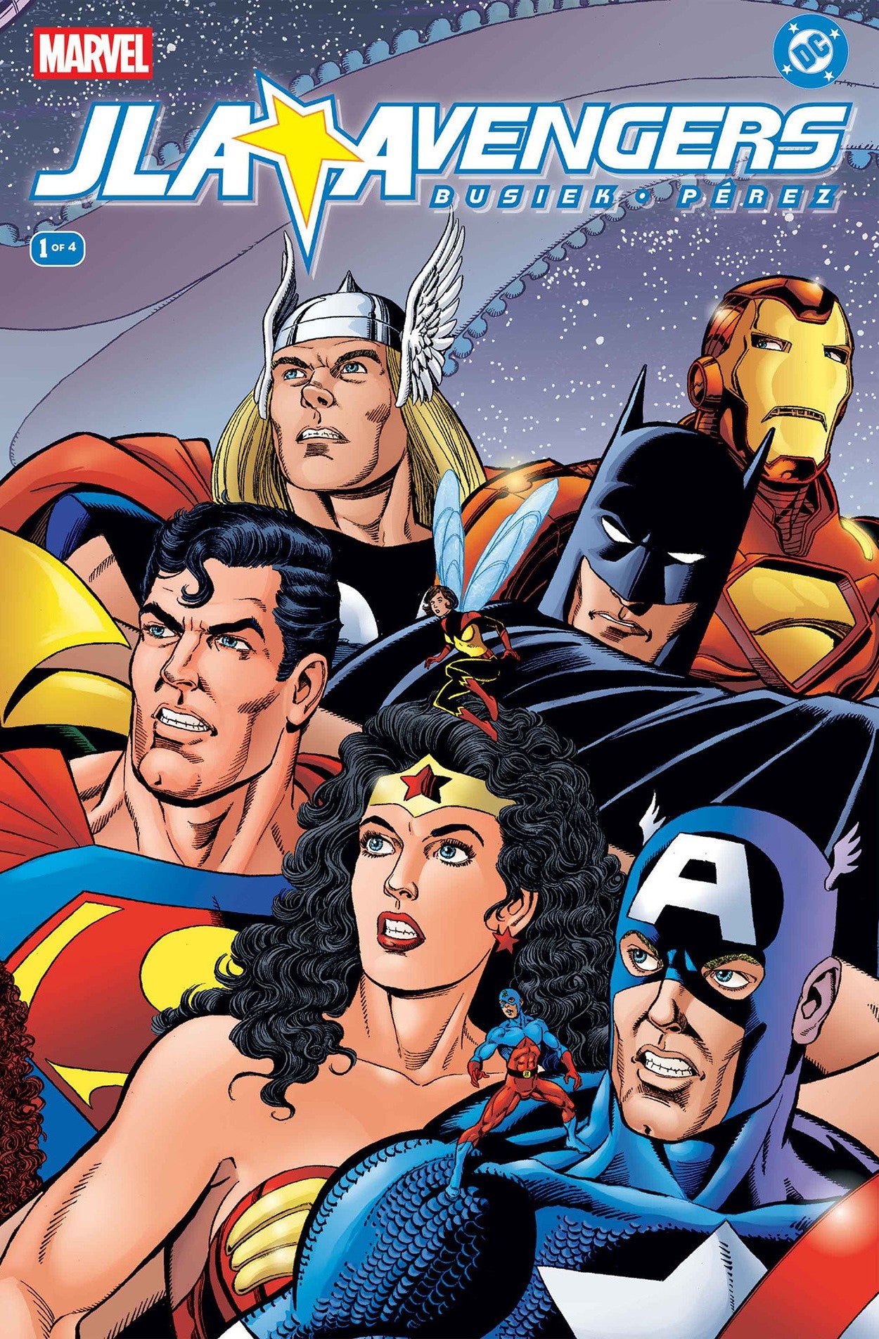 JLA AVENGERS #1 FACSIMILE EDITION FOIL WRAPAROUND VAR CVR C