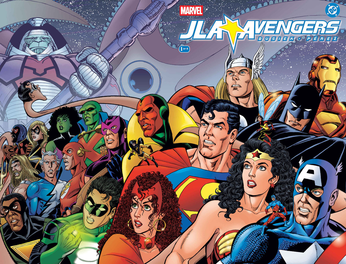 JLA AVENGERS #1 FACSIMILE EDITION FOIL WRAPAROUND VAR CVR C