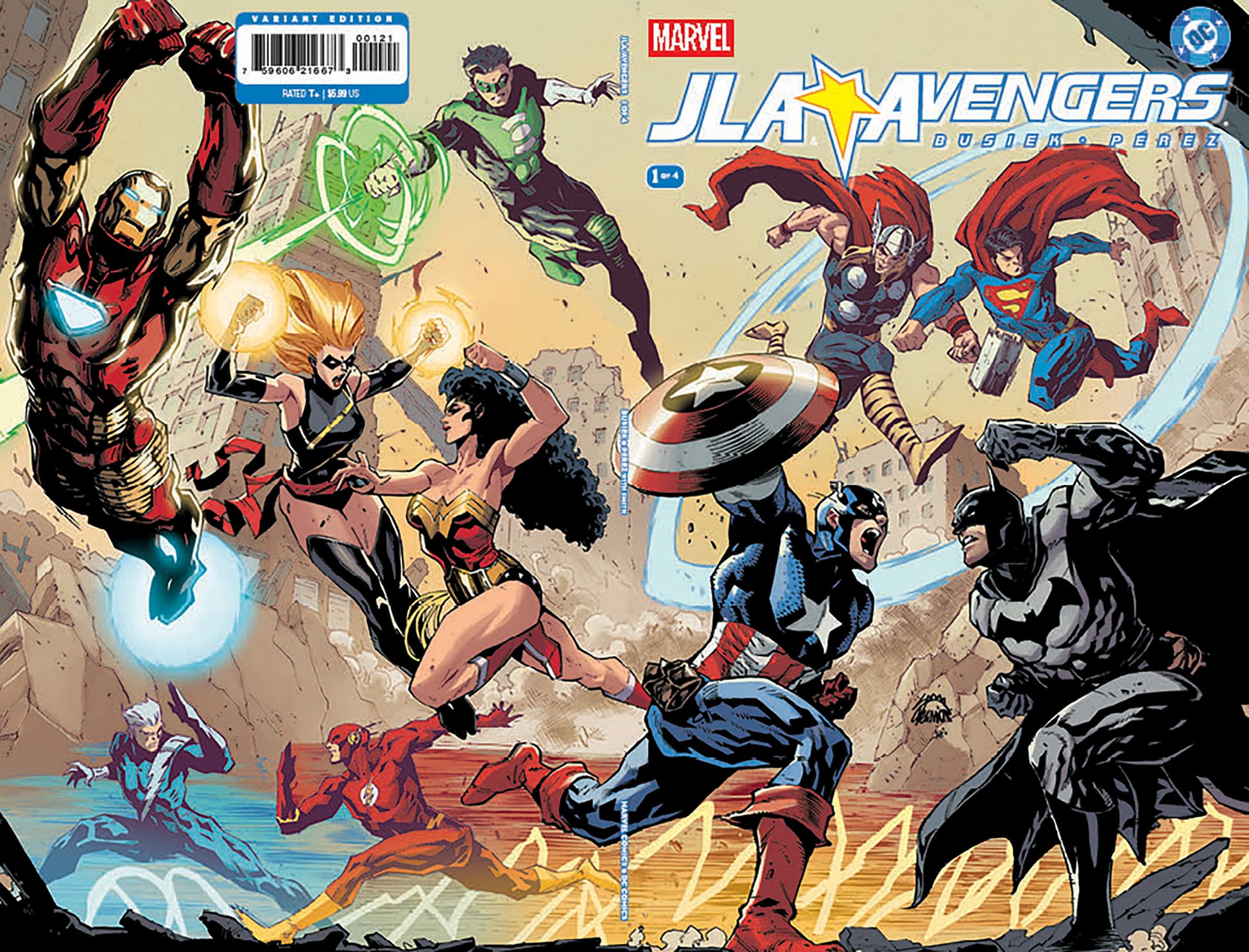 JLA AVENGERS #1 FACSIMILE EDITION RYAN STEGMAN WRAPAROUND VAR CVR B