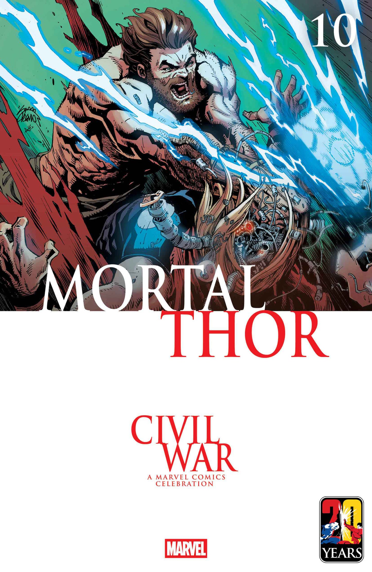 MORTAL THOR #10 RYAN STEGMAN CIVIL WAR CELEBRATION VAR CVR B