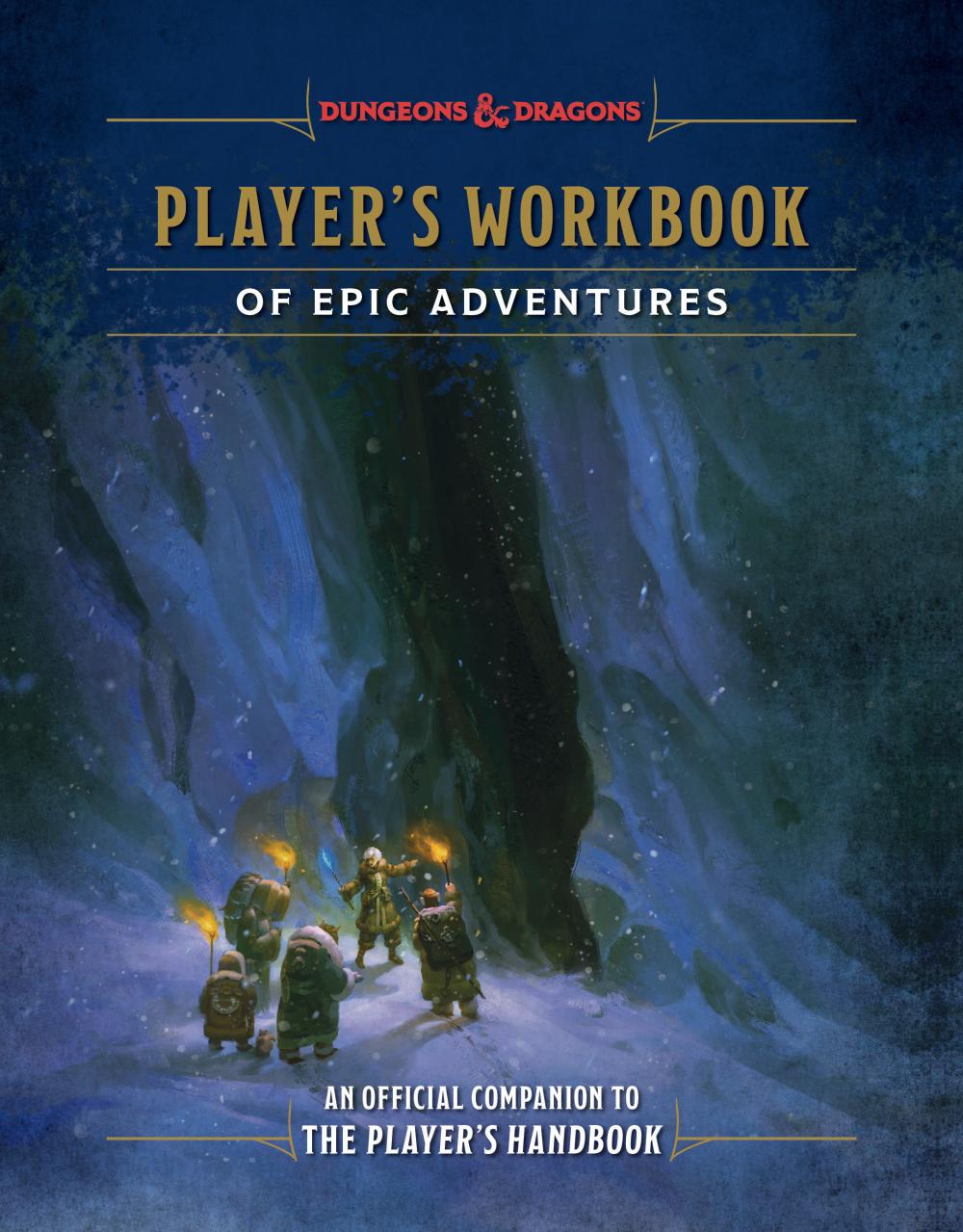 PLAYERS WORKBOOK OF EPIC ADVENTURES DUNGEONS AND DRAGONS HC
