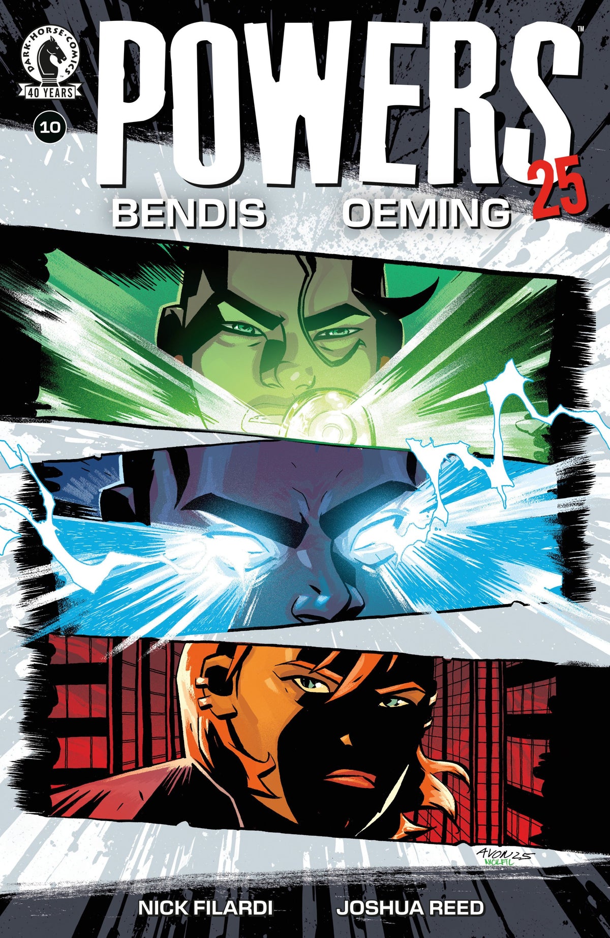 POWERS 25 #10 CVR A MICHAEL AVON OEMING
