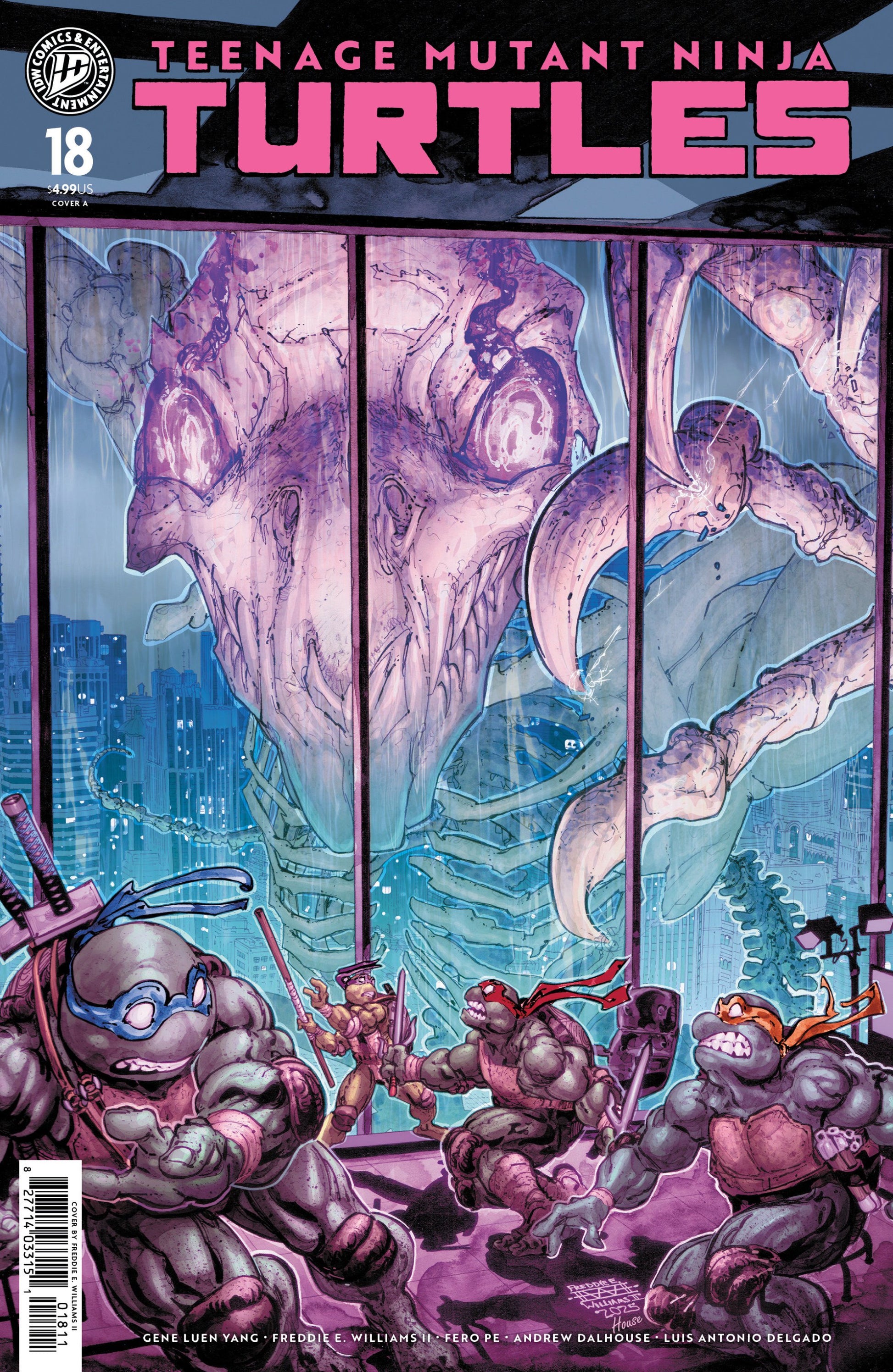 TEENAGE MUTANT NINJA TURTLES #18 COVER A WILLIAMS II CVR A