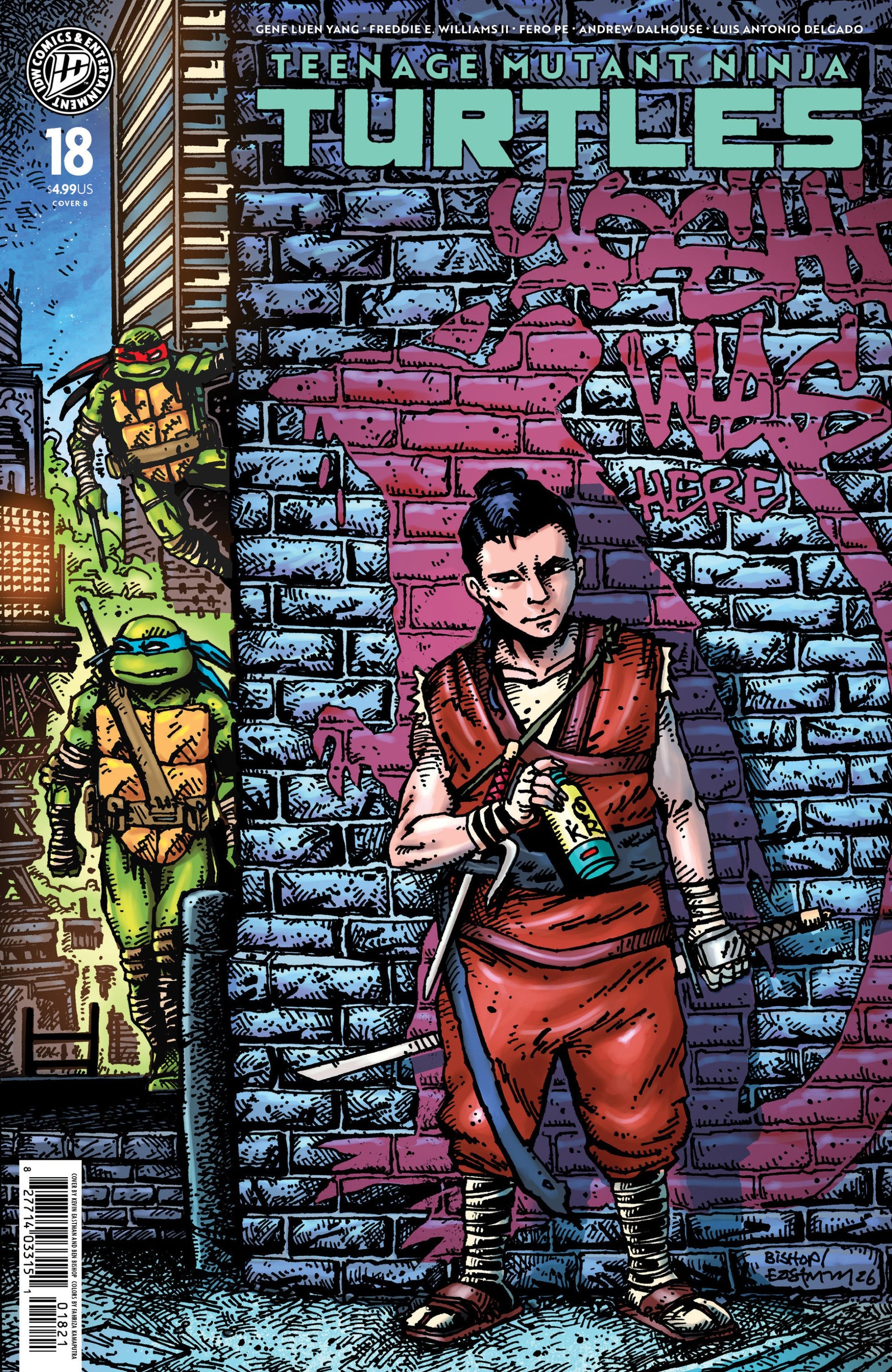 TEENAGE MUTANT NINJA TURTLES #18 VAR B EASTMAN AND BISHOP CVR B