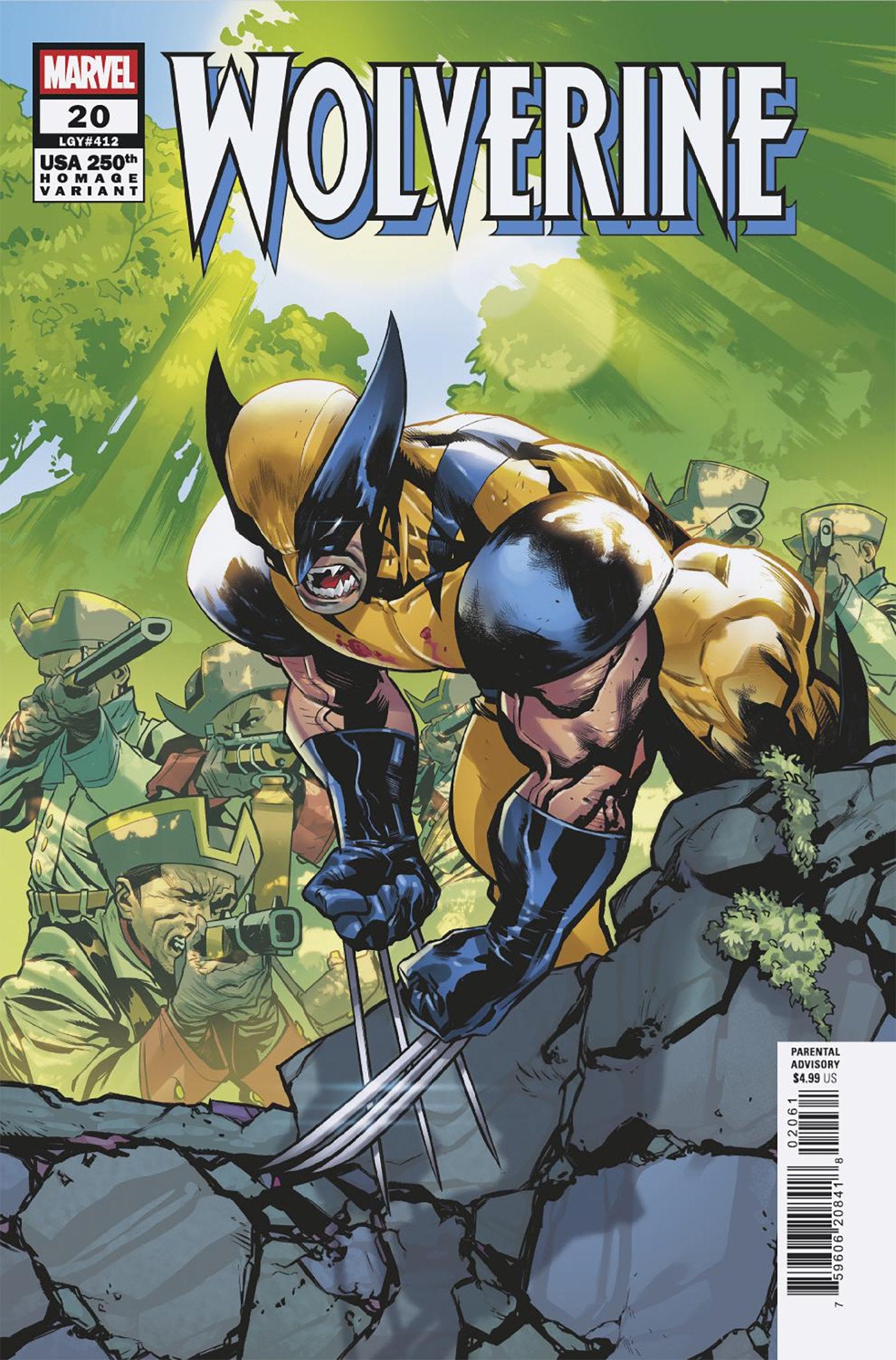 WOLVERINE #20 FRANCESCO MANNA 250TH HOMAGE VAR CVR F