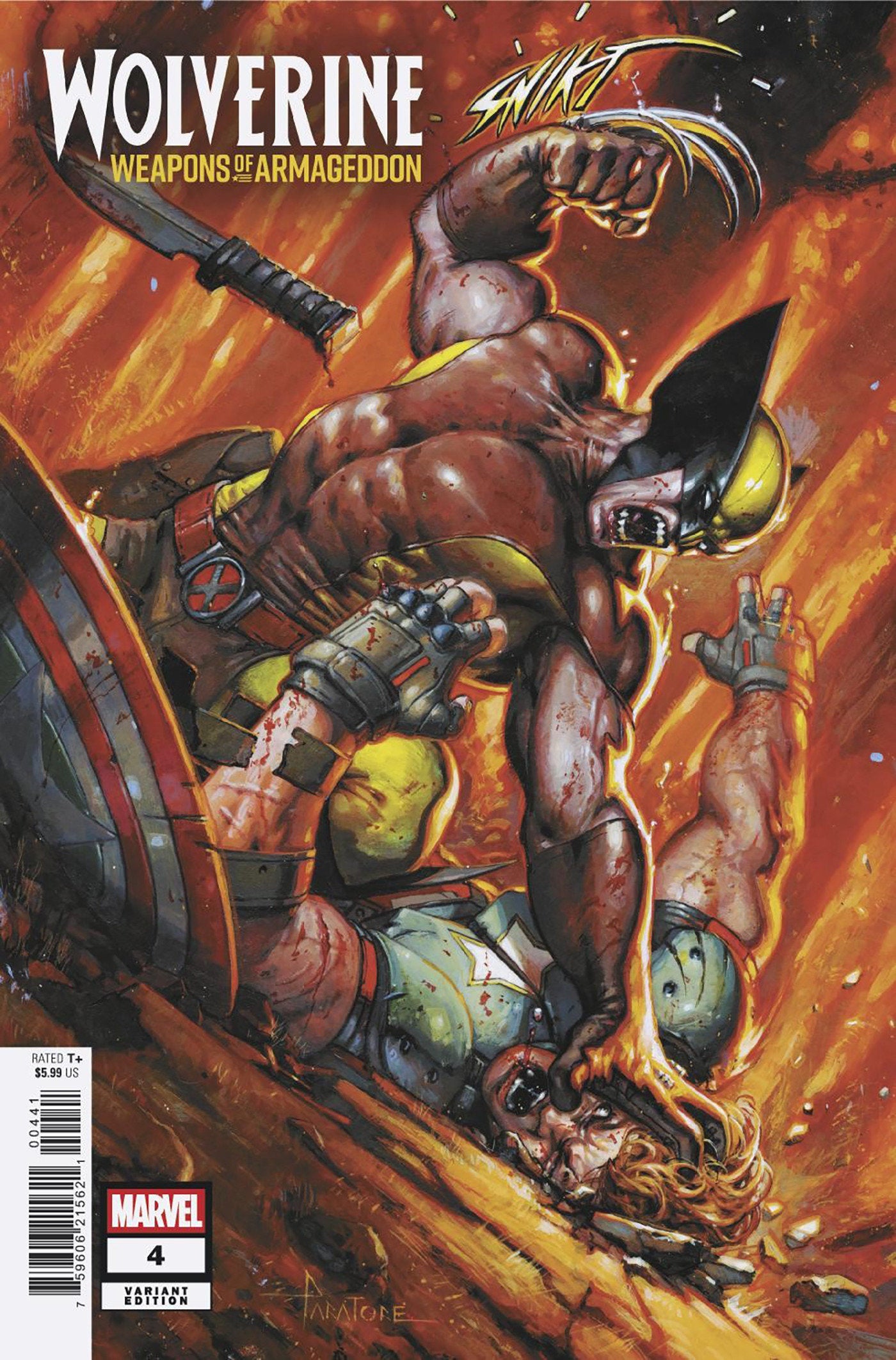 WOLVERINE WEAPONS OF ARMAGEDDON #4 DAVIDE PARATORE VAR CVR D
