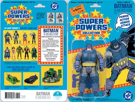 BATMAN THE DARK KNIGHT RETURNS #4 FACSIMILE EDITION CVR B JASON GEYER & ALEX SAVIUK DARK KNIGHT RETURNS ARMORED SUPER POWERS ACTION FIGURE CARD STOCK VAR (OF 4)
