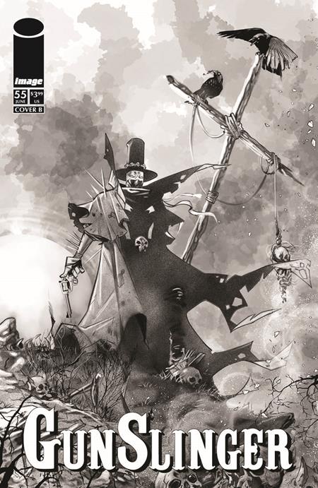GUNSLINGER SPAWN #55 CVR B IG GUARA B&W VAR