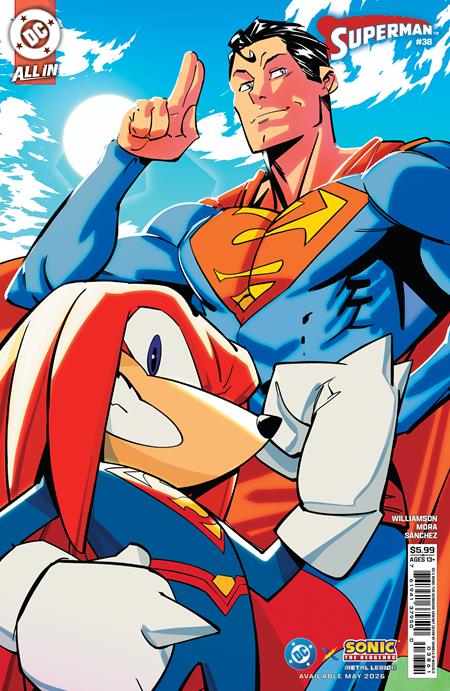 SUPERMAN #38 CVR F DANIELE DI NICUOLO DC X SONIC CARD STOCK VAR THE REIGN OF THE SUPERBOYS