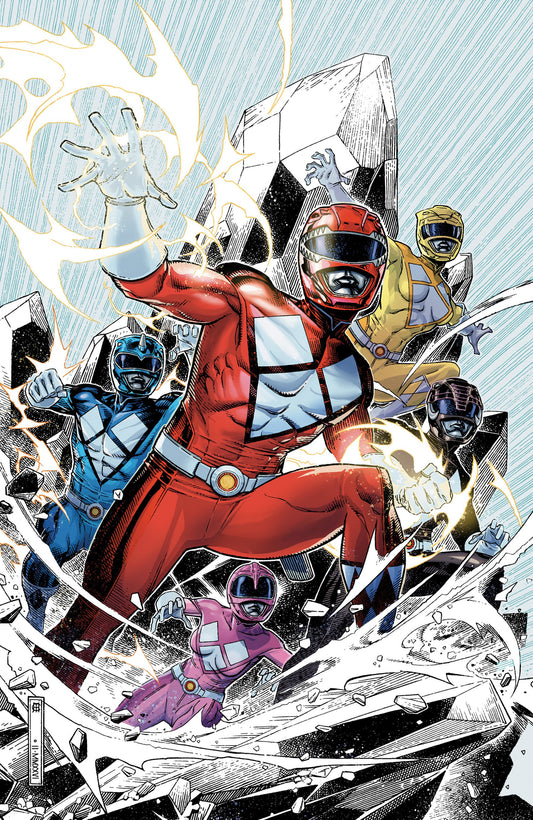 MIGHTY MORPHIN POWER RANGERS 2026 #1 E FOIL VAR FULL ART FOIL CHEUNG CVR E
