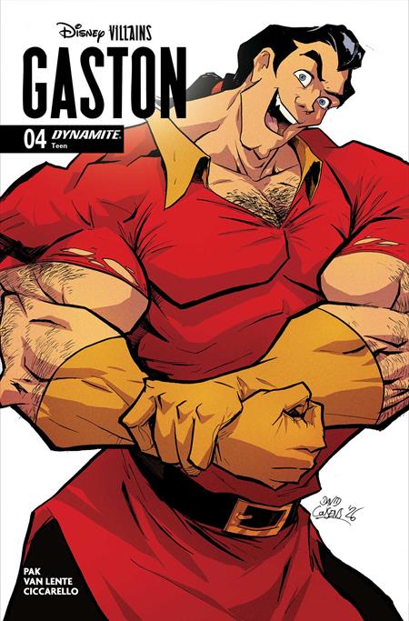 DISNEY VILLAINS GASTON #4 CVR D DAVID COUSENS VAR