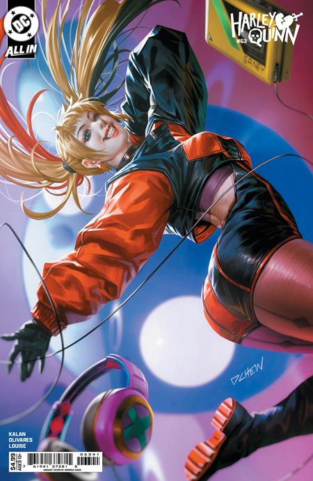 HARLEY QUINN #63 CVR D DERRICK CHEW CARD STOCK VAR