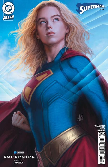 SUPERMAN #39 CVR E STANLEY ARTGERM LAU SUPERGIRL MOVIE CARD STOCK VAR THE REIGN OF THE SUPERBOYS