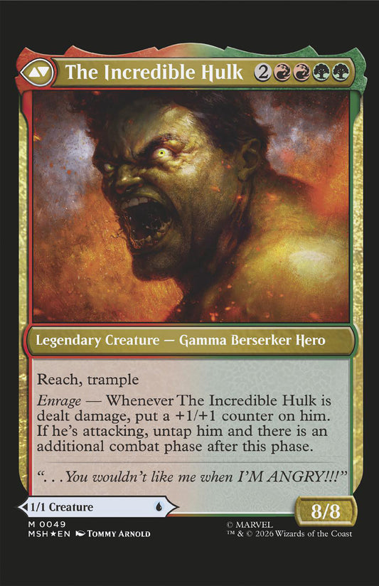 INFERNAL HULK #8 CLASSIFIED ARTIST MAGIC THE GATHERING VAR CVR C