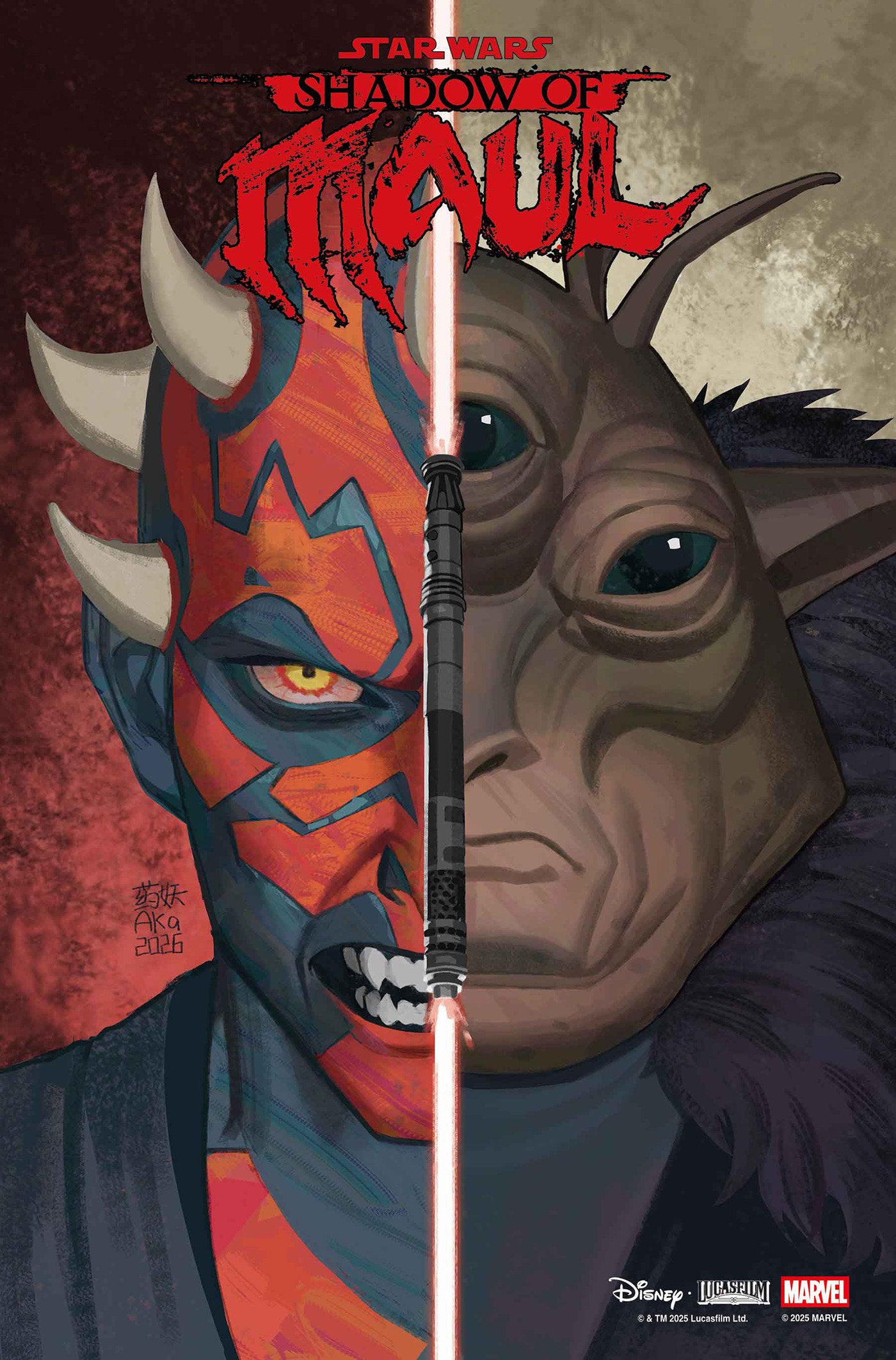 STAR WARS SHADOW OF MAUL #4 AKA HEADSHOT VIRGIN VAR CVR B